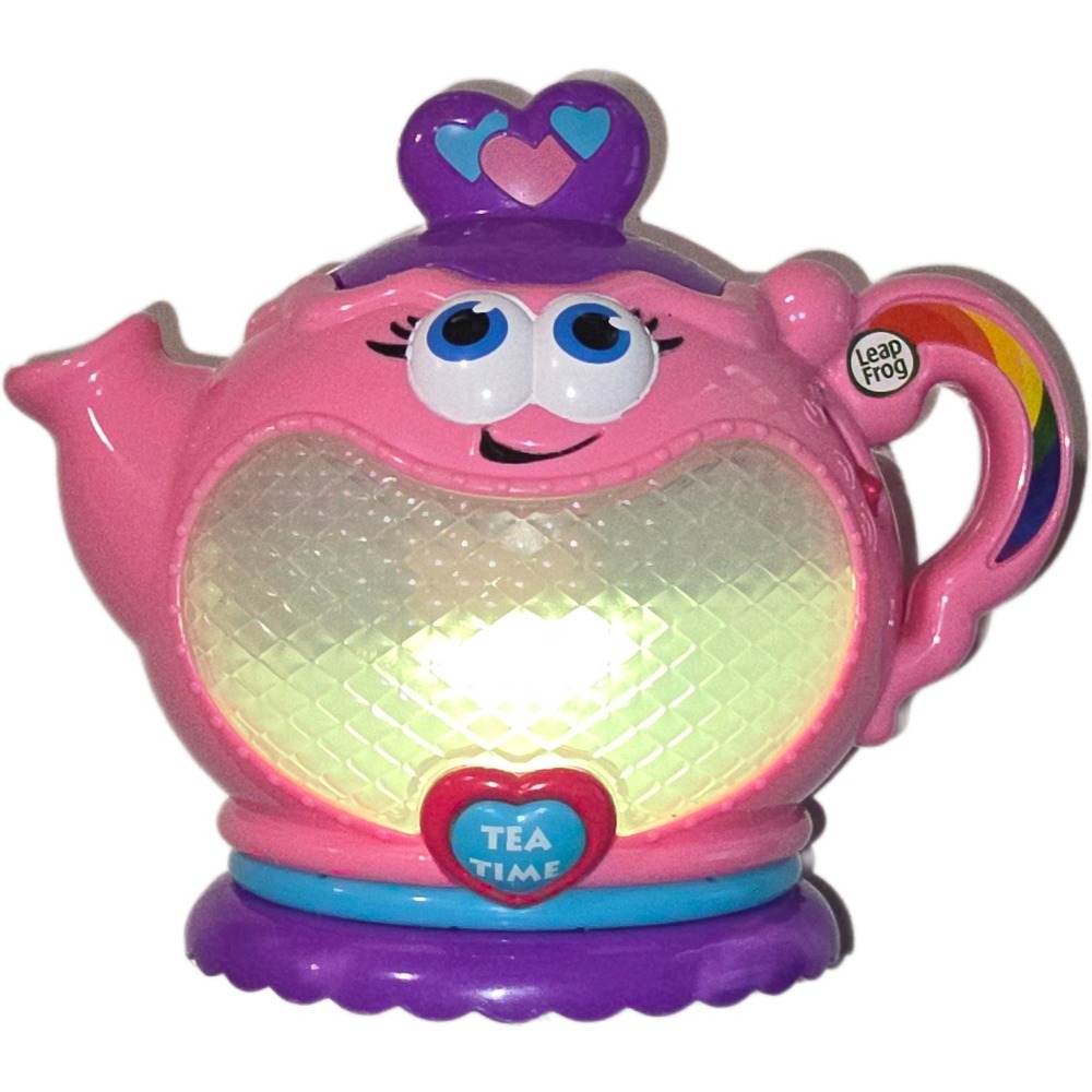 LeapFrog‎ Musical Rainbow Tea Set Pink Light Up Musical Teapot Toddler Toy